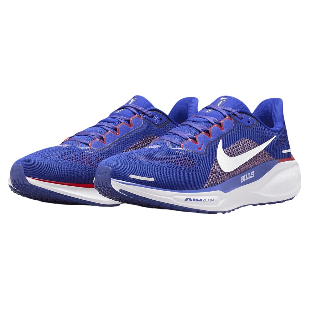 Mens Size 10.5 Nike Air Zoom Pegasus 41 Buffalo Bills Blue Red Shoes FZ5074-400 - Picture 5 of 7